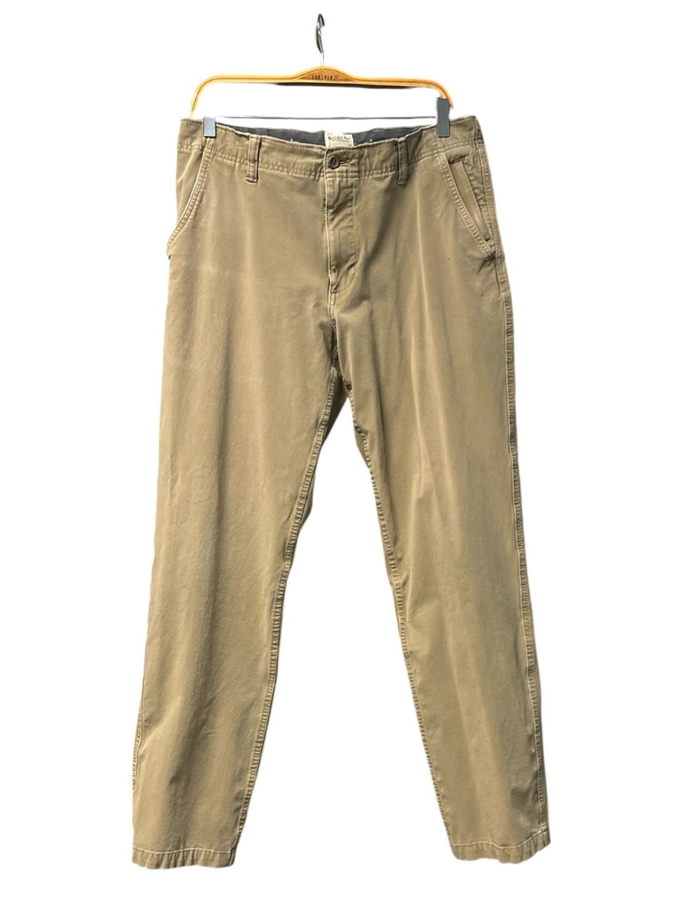 Dockers Men's Cotton Blend Straight Fit Flat Front Chinos - Khaki Tan Size 34x34